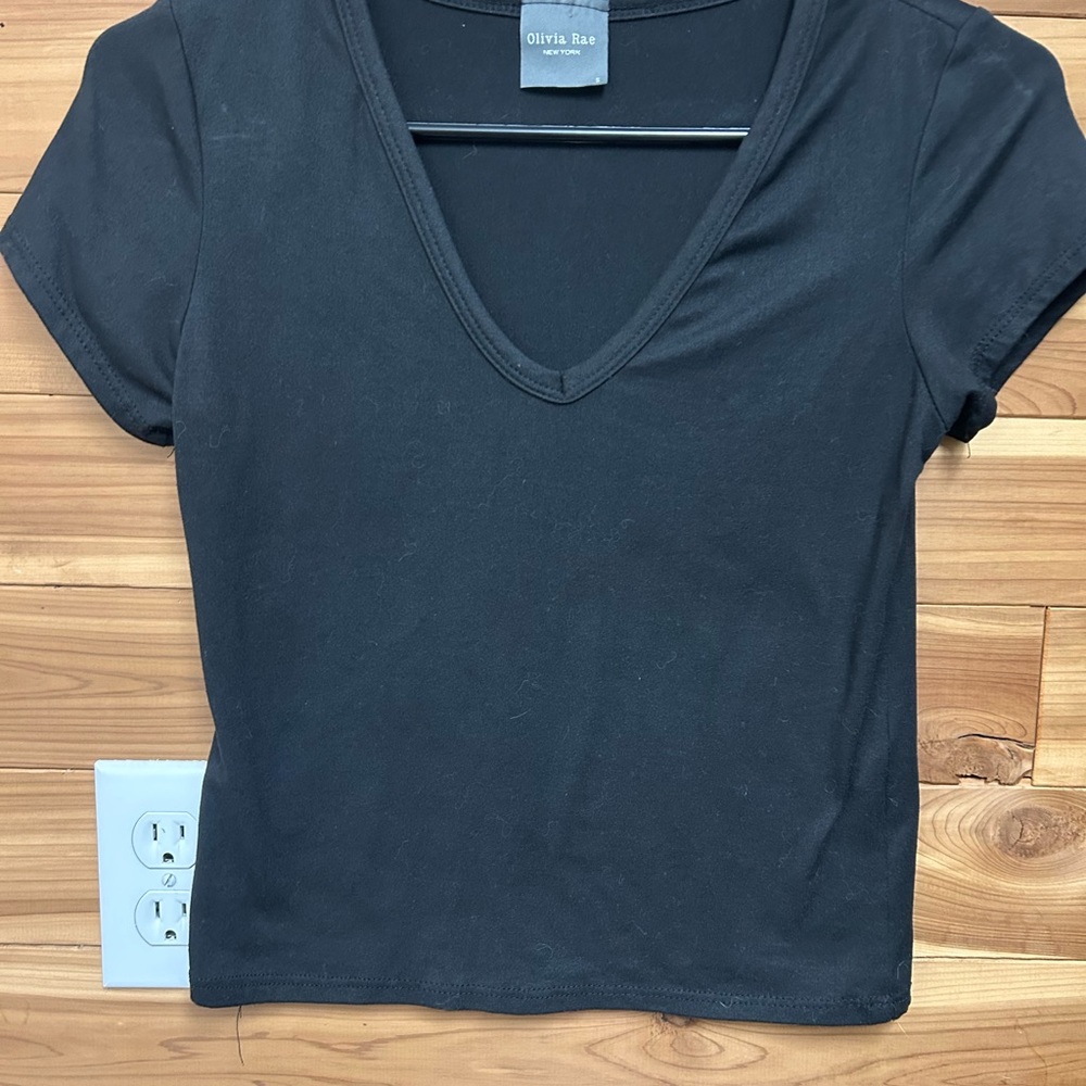Olivia Rae Classic Black Short Sleeve Tee